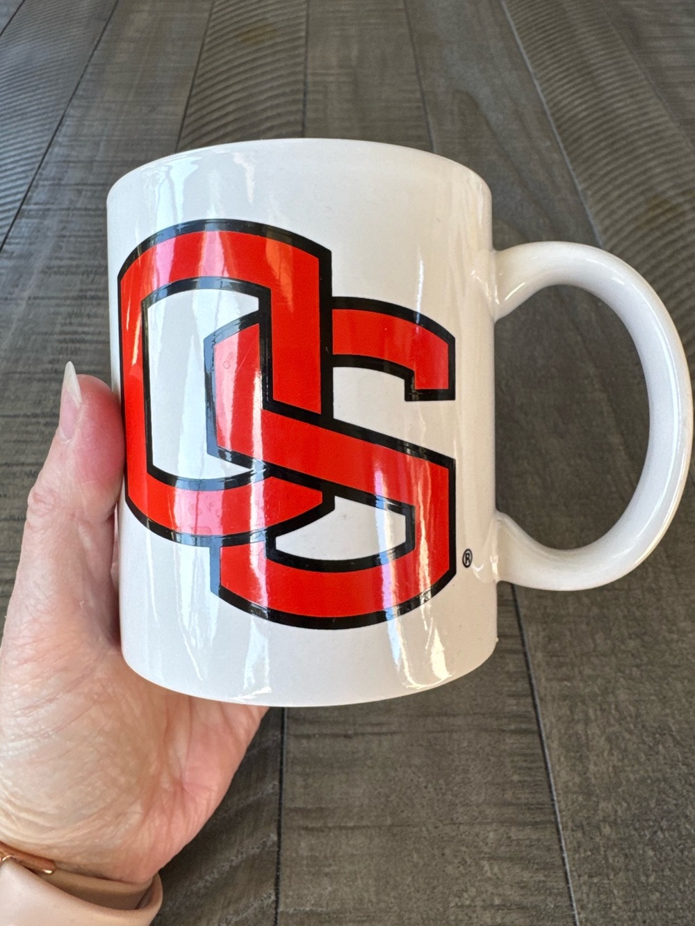 OS - Oregon State University Logo Beavers White & Orange Ceramic Coffee/Tea Mug
